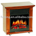 Simple Electric Fireplace with Casters M13-JW04